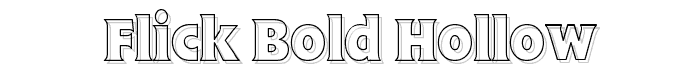 Flick Bold Hollow font